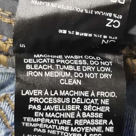 Kuhl Jeans Womens 8R 28x32 Blue Straight Leg Outdoors GorpCore Hiking Stretch - Picture 6 of 9